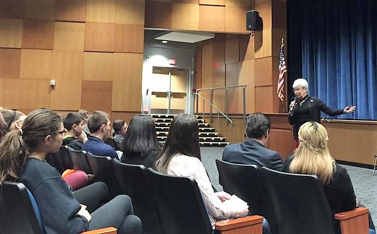Lt. Governor visits East Hampton High School