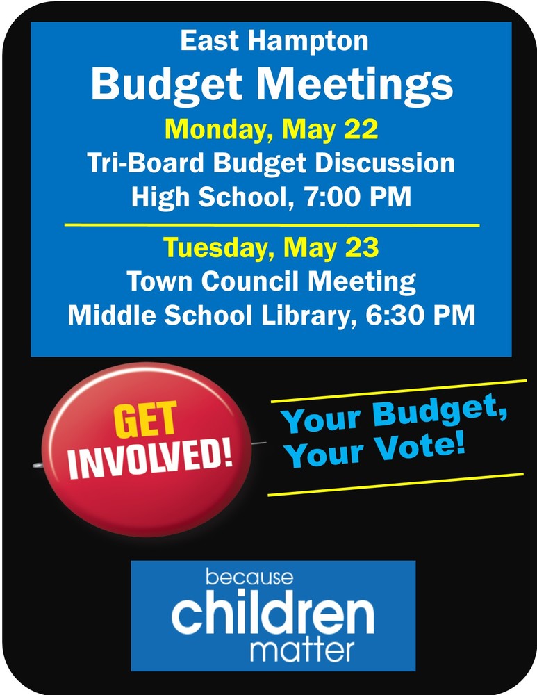 Budget Meetings this Week!