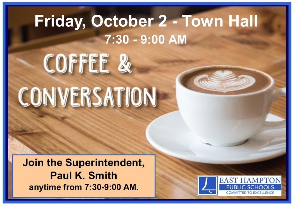 Coffee with the Superintendent - 10/2/20