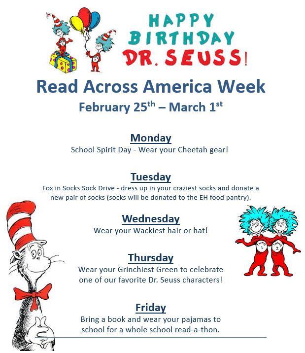 Read Across America Week | Memorial School