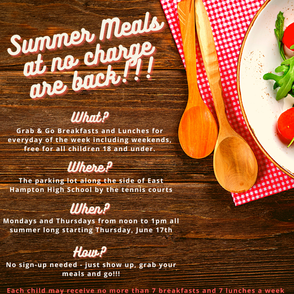 Summer Meals are back
