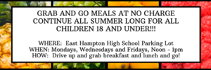 Meal Menus for Week of June 22nd