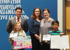Board of Education recognizes Center Art Students and Retiree