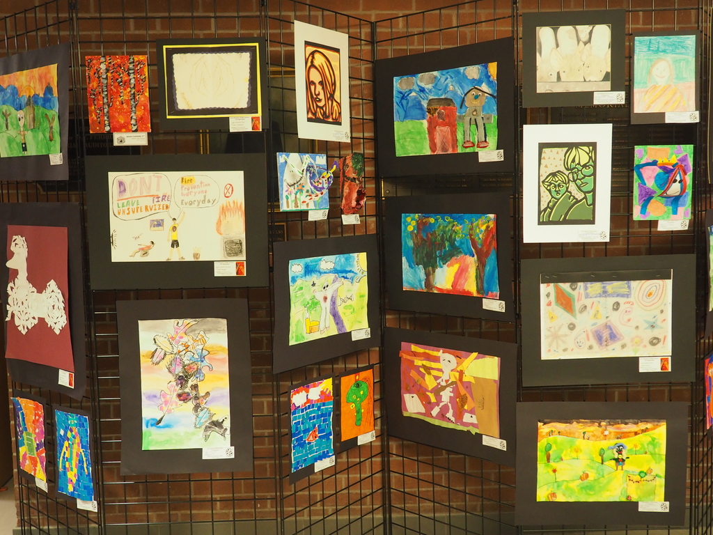 Student Art work display