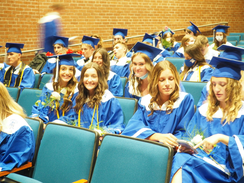Graduates in Auditorium