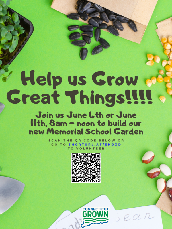 Help us grow great things volunteer poster