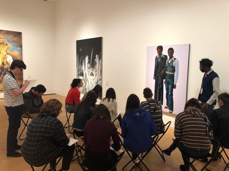 EHHS Art 7 Photography students touring the Yale University Art Gallery 